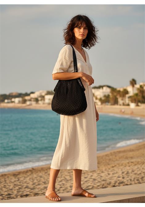 Vanessa Bruno Sac Filet Mesh Tote Bag with Sequins - Black Vanessa Bruno |  | 1EVE26-V40700999